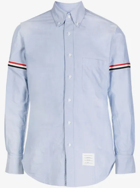 Thom Browne oxford RWB armband shirt