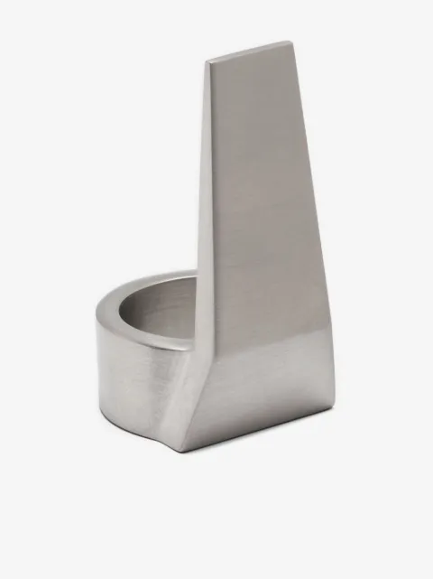 Rick Owens Runk logo-engraved ring