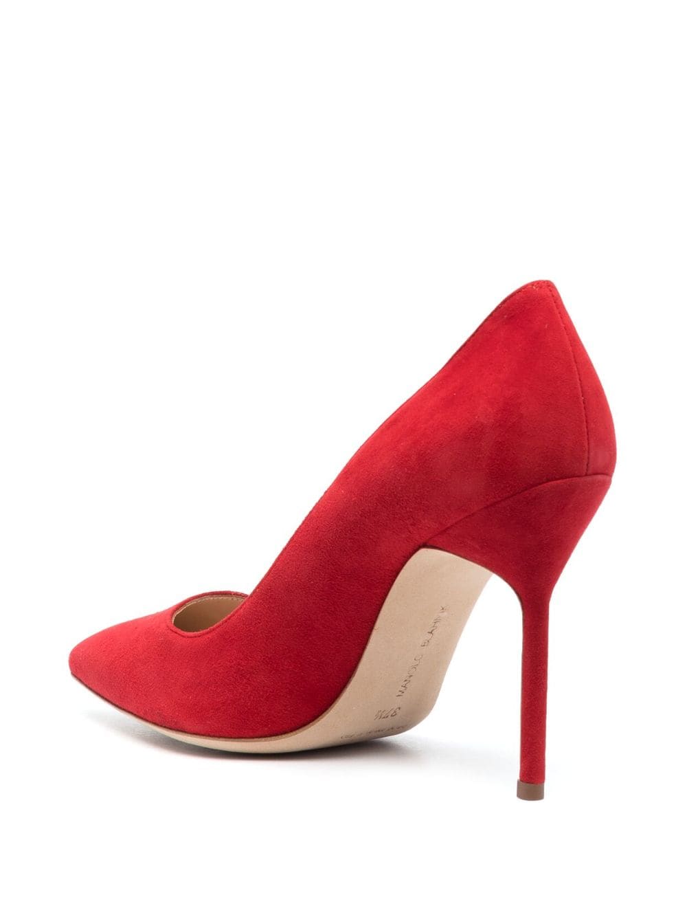 Manolo Blahnik Bb 105mm Suede Stiletto Pumps