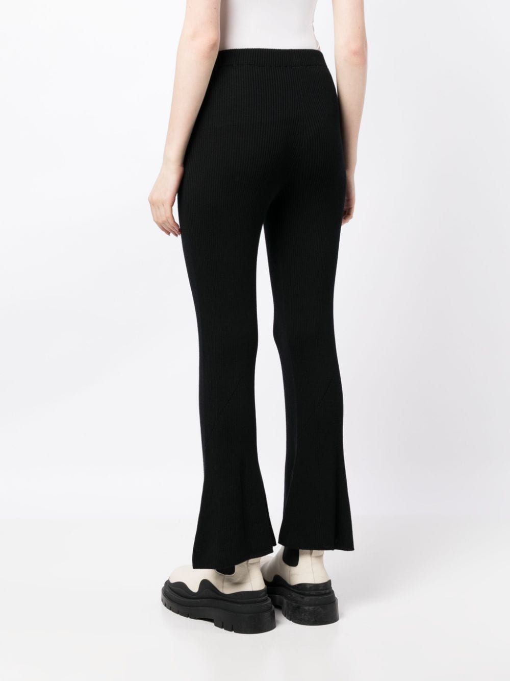 Shop Cfcl Wool Flared Trousers In Black