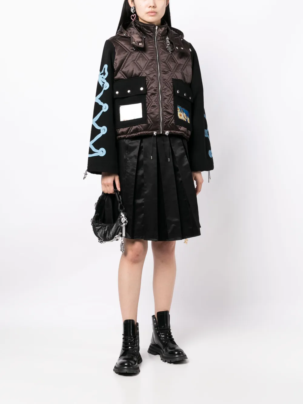 Chopova Lowena Frosty puffer hooded jacket - Bruin