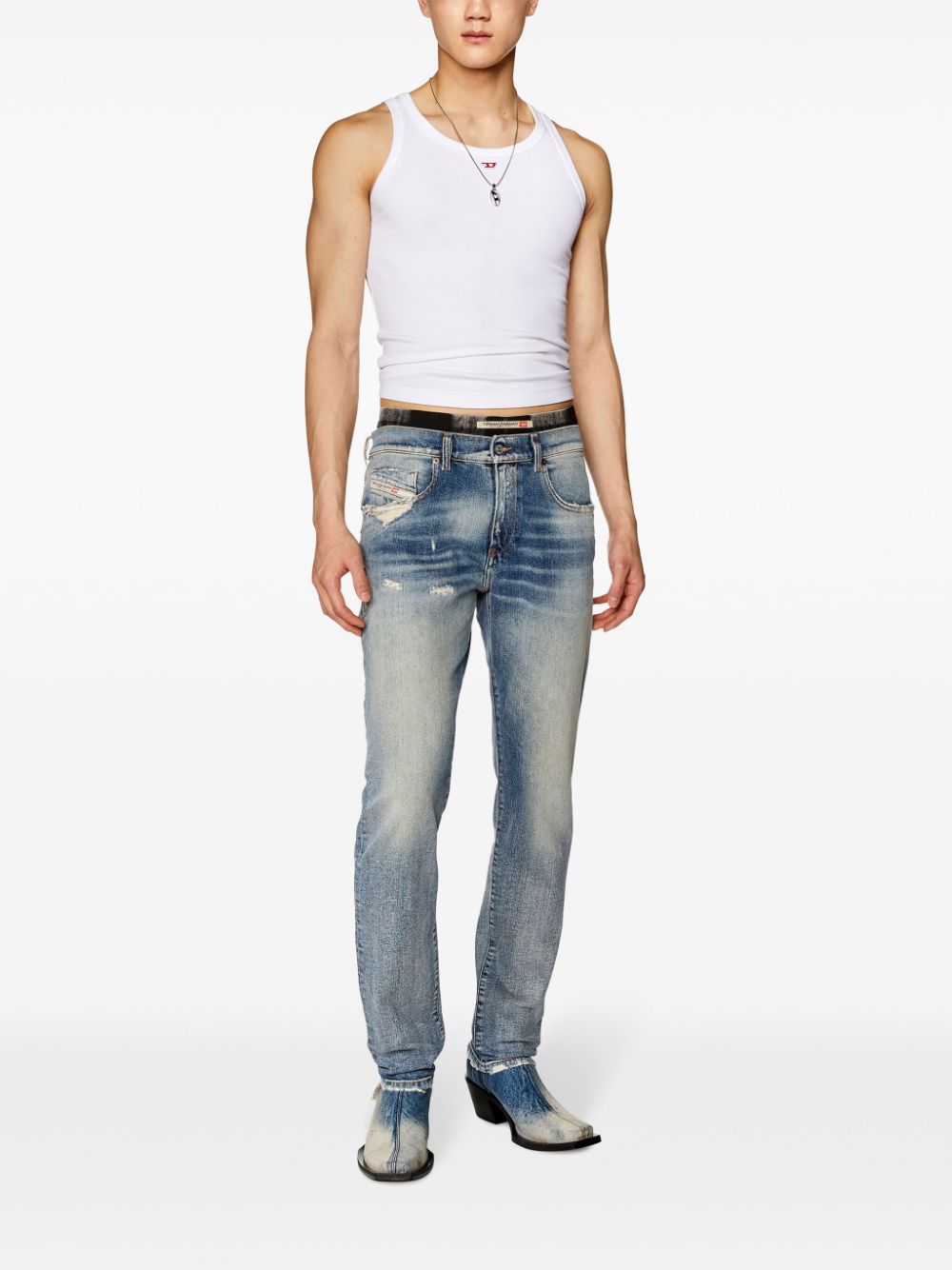 Diesel 2019 D-Strukt 007Q3 slim-cut jeans Men