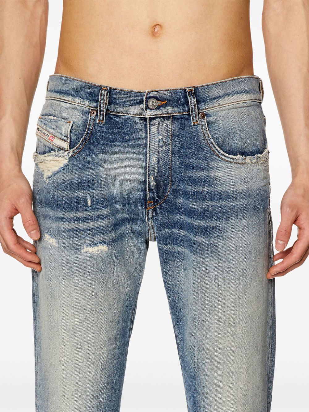 Diesel 2019 D-Strukt 007Q3 slim-cut jeans Men