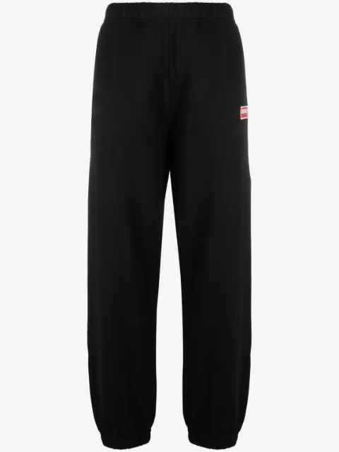 Kenzo logo-embroidered cotton track pants