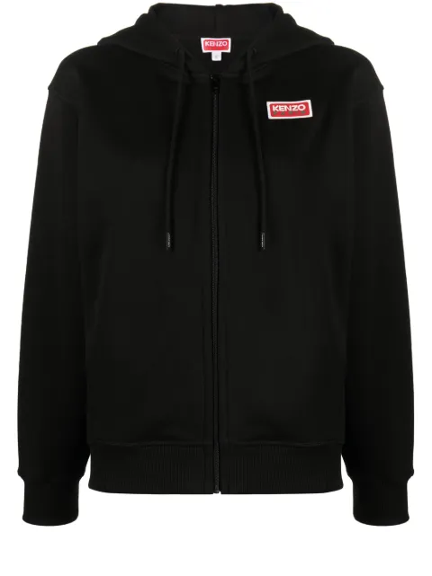 Kenzo logo-print zip-front hoodie Women