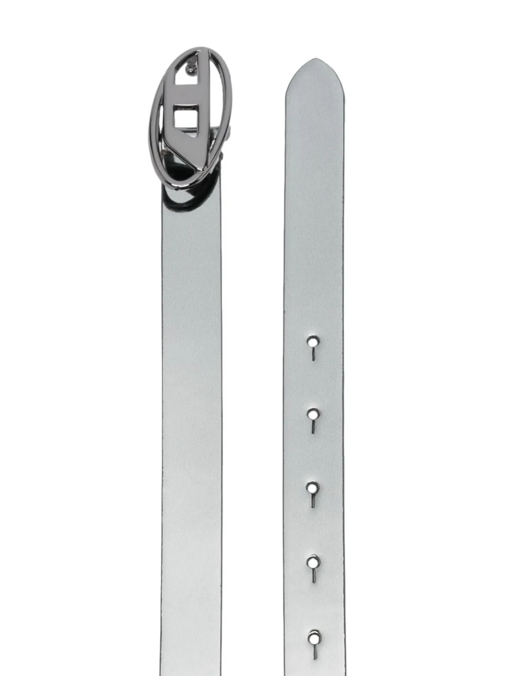 Diesel oval D-buckle belt - Zwart