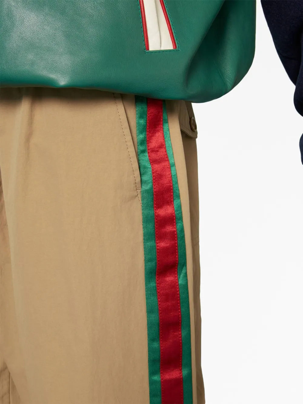 Gucci Tan Monogram Striped Track Pants – Savonches