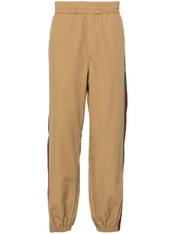 Gucci Web stripe Track Pants Neutrals FARFETCH CA