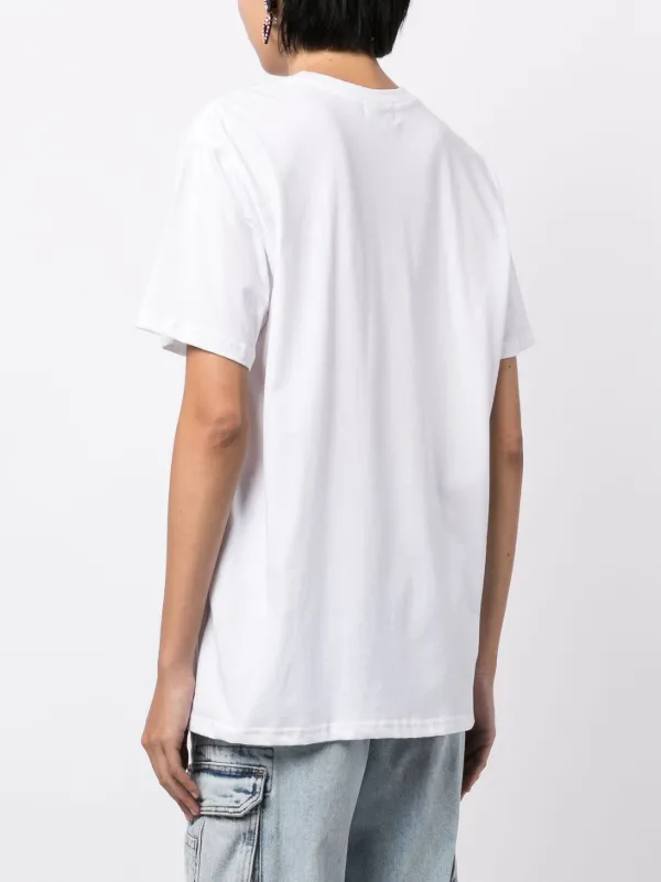 【関税込み】Collina Strada Tシャツ Collina Strada graphic-print Organic Cotton T-shirt | White