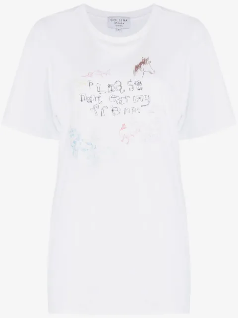 Collina Strada graphic-print organic cotton T-shirt