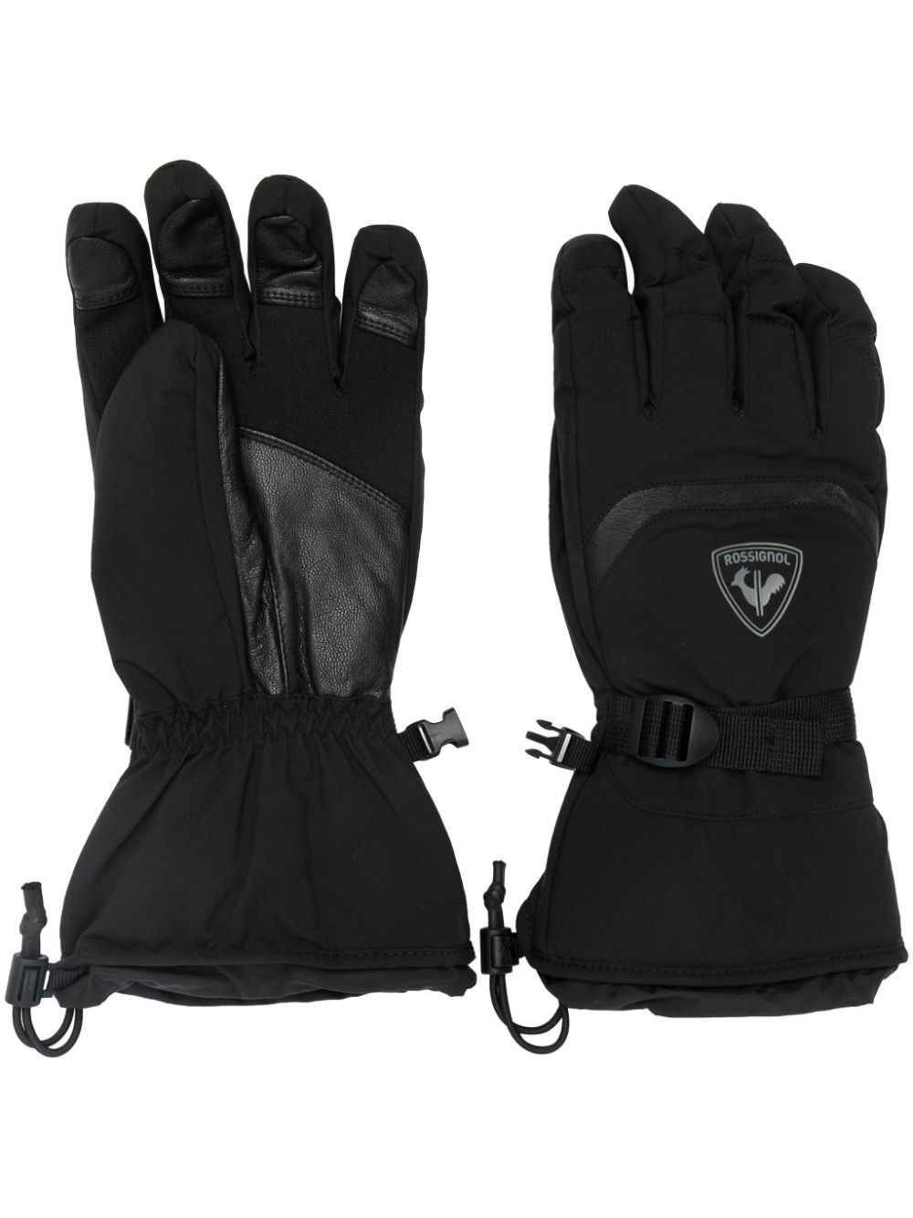 Rossignol Type Logo-patch Gloves In Black
