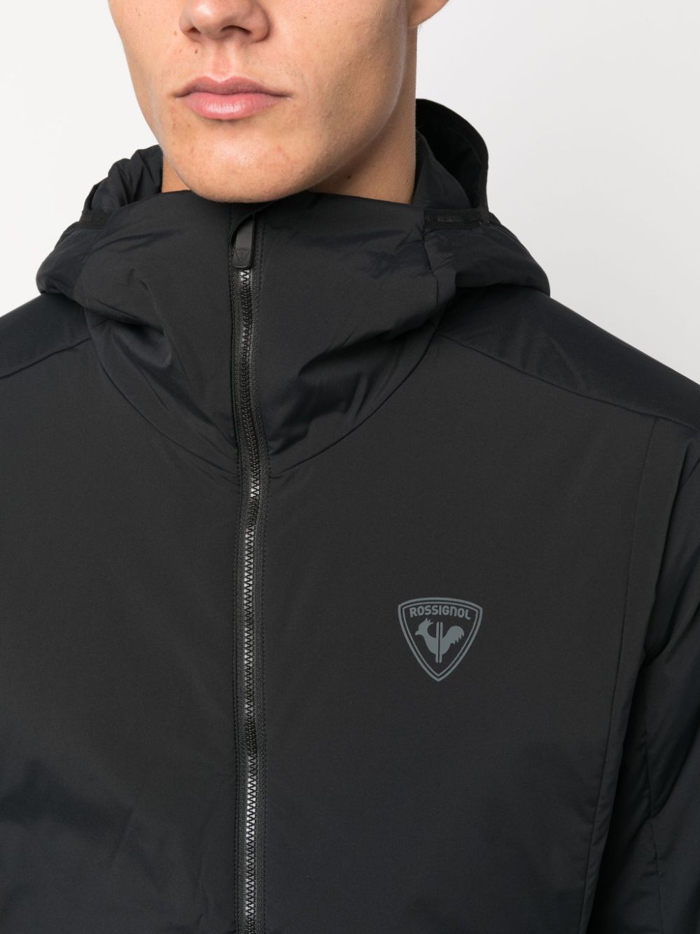 Shop Rossignol Opside Hooded Jacket In Schwarz