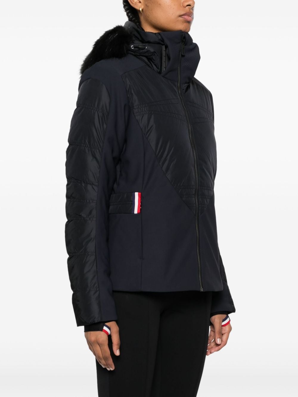 Shop Rossignol Logo-patch Panelled Padded Jacket In Black