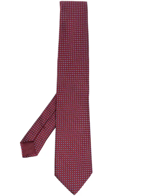 Giorgio Armani - micro-dot print silk tie
