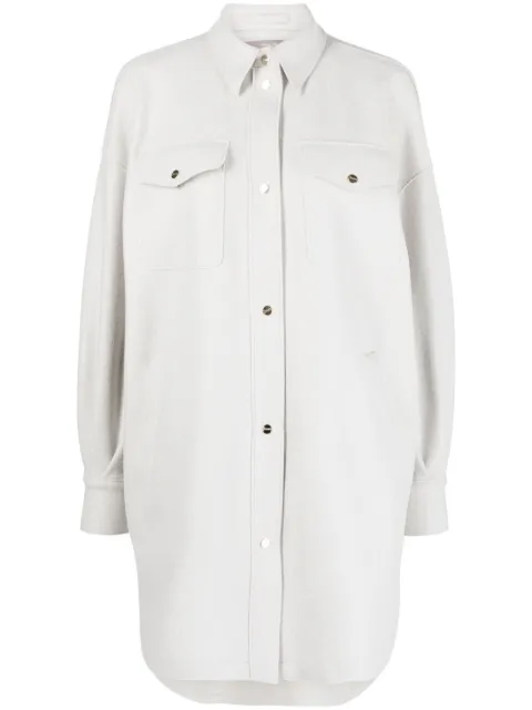 Herno felted-finish virgin wool shirt 