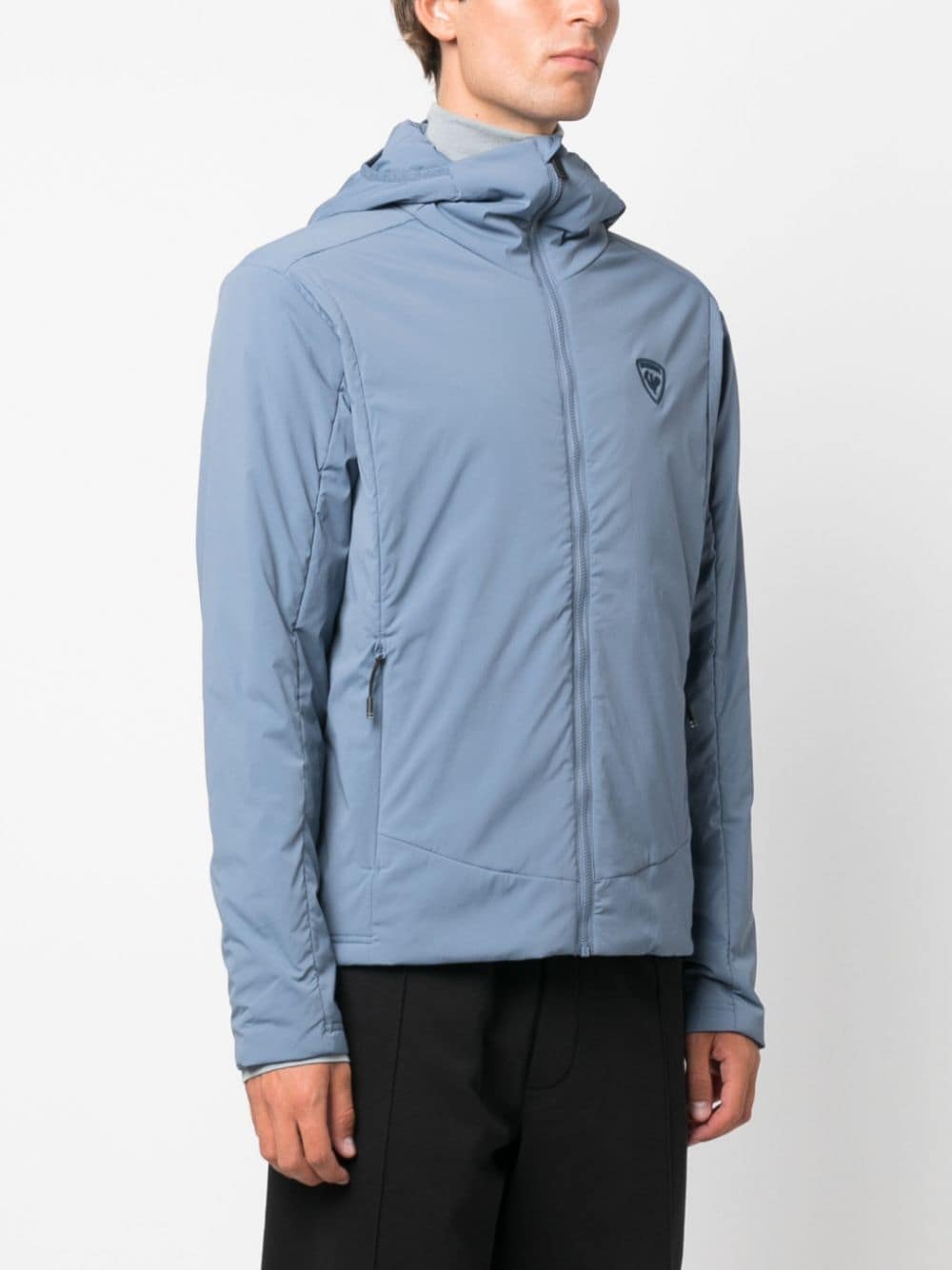 Shop Rossignol Opside Hooded Lightweight Jacket In Blue