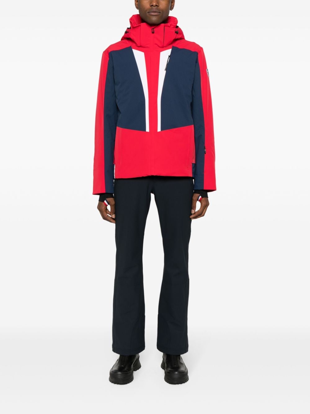 Shop Rossignol Summit Stripe Ski Jacket In Red