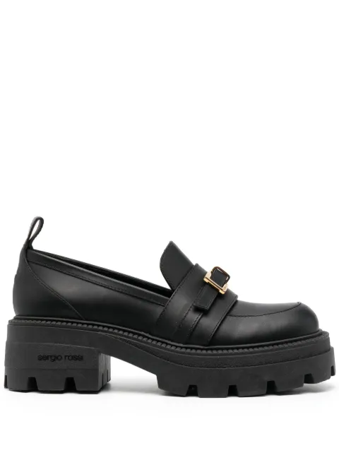 Sergio Rossi Nora buckled leather loafers