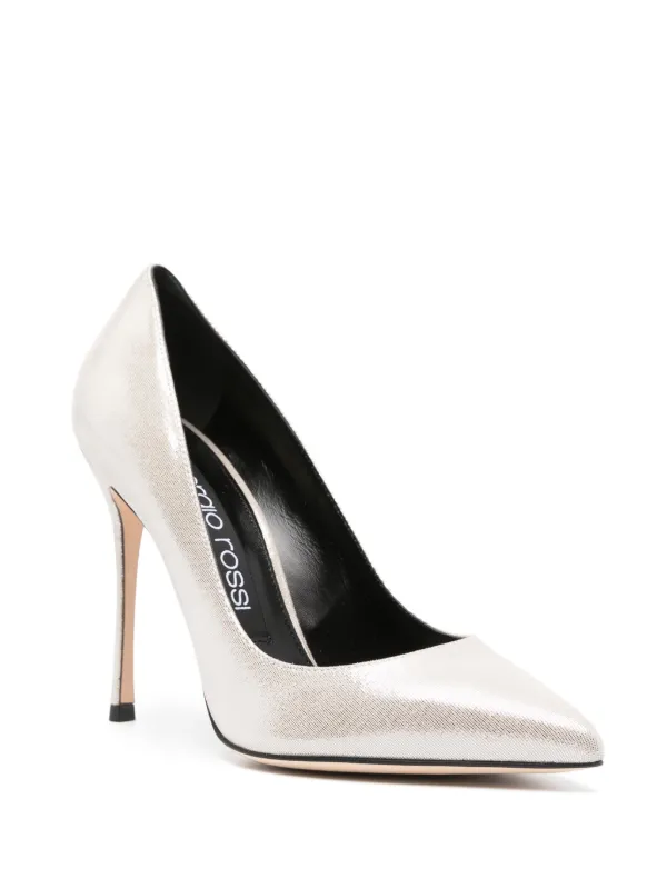 Sergio rossi hot sale silver heels