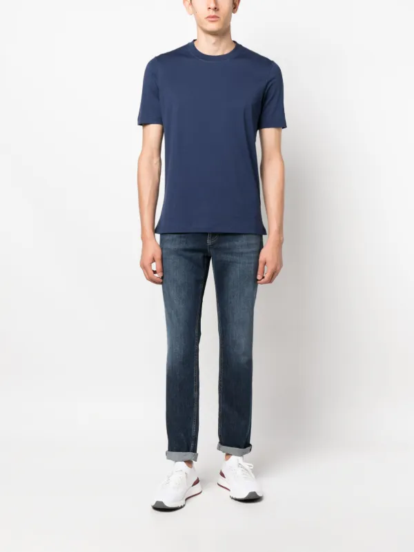 VIP【送料関税込】BRUNELLO CUCINELLI DENIM COTTON JEANS Brunello Cucinelli mid-rise Cotton Jeans | Blue | FARFETCH