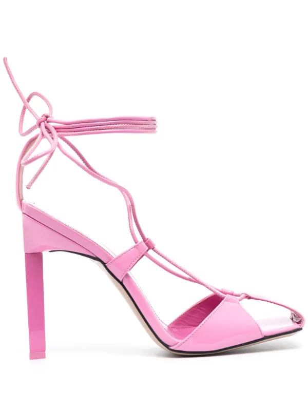 The Attico Adele 105mm Sandals in Pink