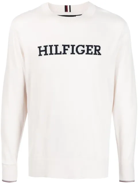Tommy Hilfiger suéter tejido con motivo de logo en intarsia