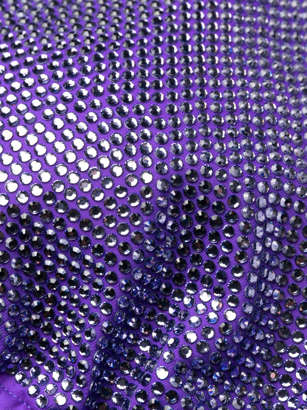 Mc2 Saint Barth Rhinestone-embellished Bikini Top In Purple