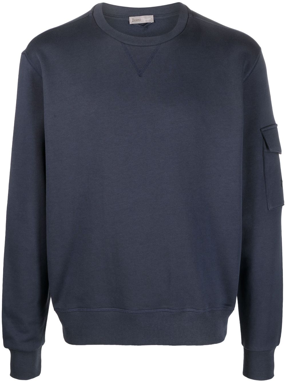 Herno flap-pocket detail sweatshirt - Blue