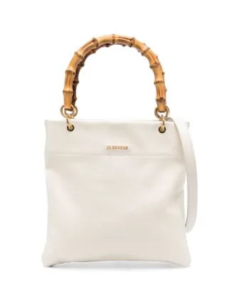 Jil Sander バンブーハンドル ハンドバッグ | ホワイト | FARFETCH JP