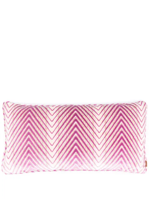 Missoni Home zigzag-woven velvet-effect cushion