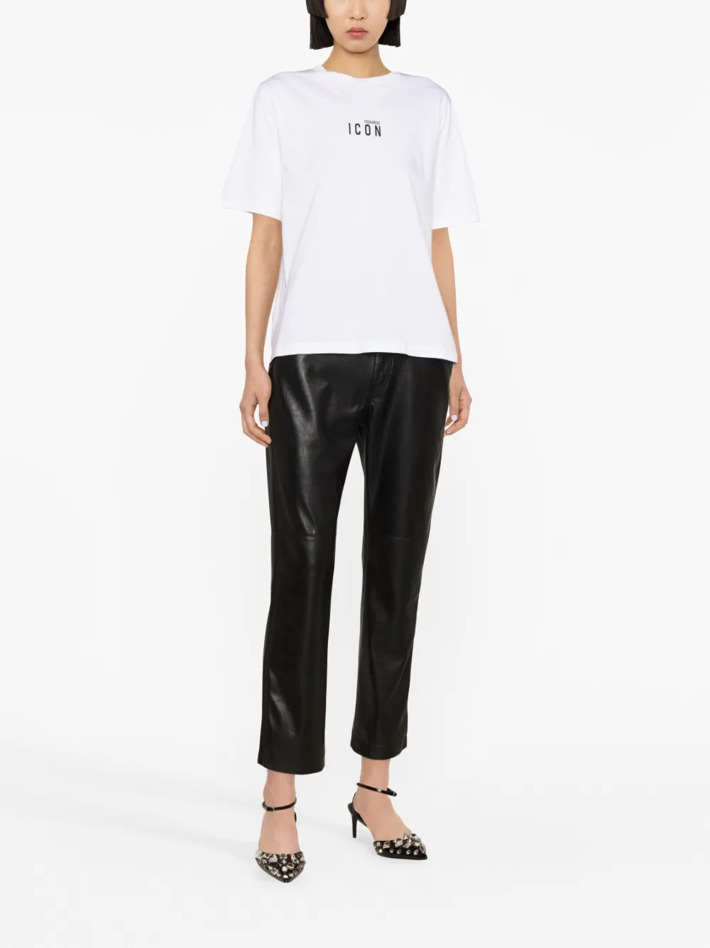 Dsquared2 logo-print short-sleeve T-shirt - Wit