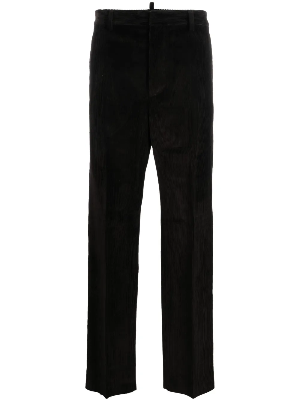 Shop Dsquared2 Straight-leg Corduroy Trousers In Black