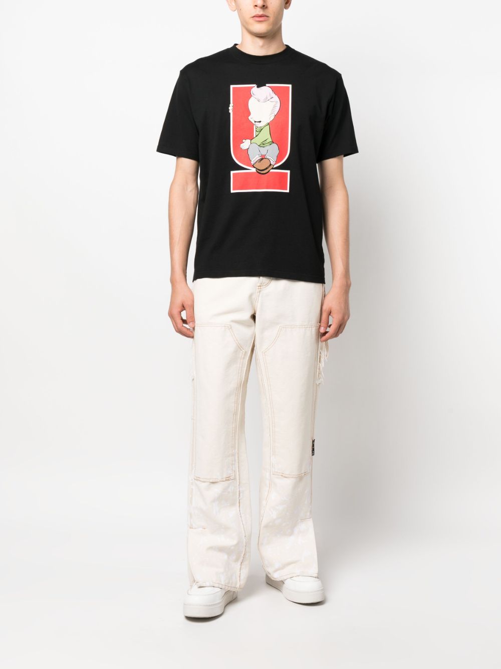 Undercover graphic-print cotton T-shirt - Zwart