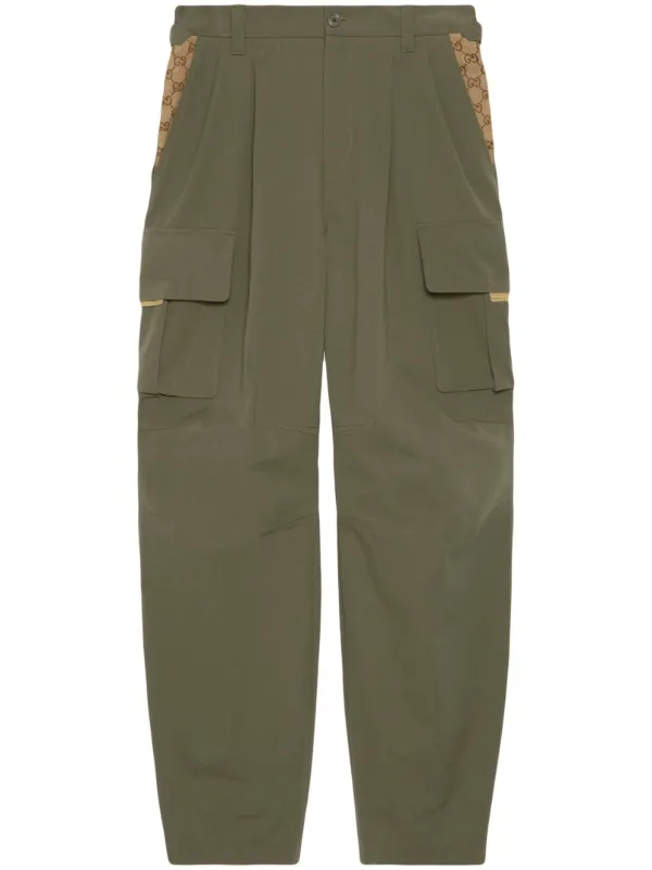 Gucci Logo Patch wide-leg Cargo Trousers - Farfetch