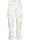 Collina Strada graphic-print trousers - White