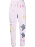 Collina Strada star-print cotton track pants - Pink