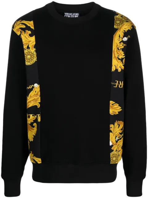 Versace Jeans Couture baroque-pattern cotton sweatshirt