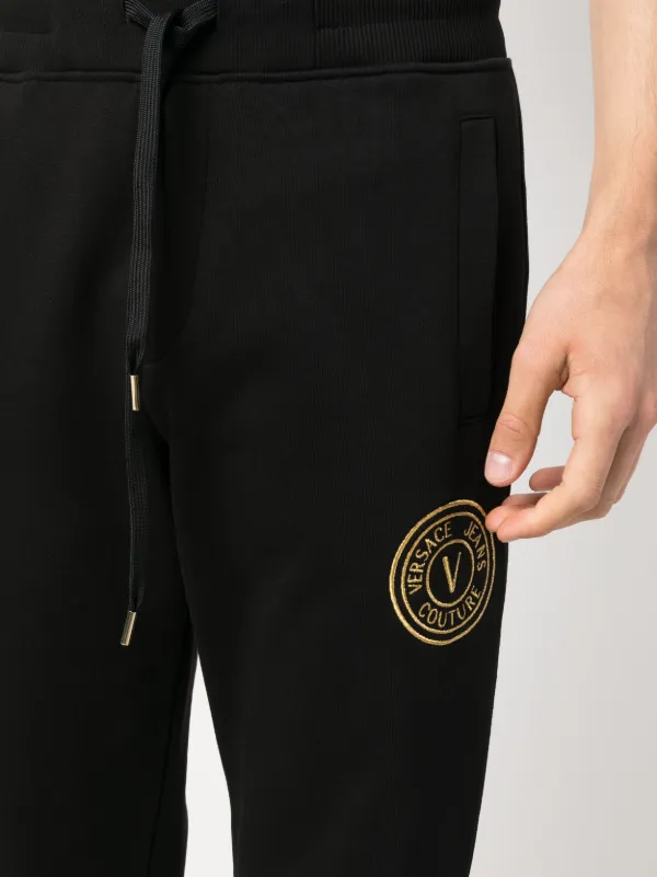 Versace Jeans Couture logo-embroidered Cotton Track Trousers