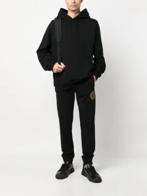 【送料&関税込】Versace Jacquard Pants With Greek Print VERSACE: shirt in silk with all over print - Blue | Versace