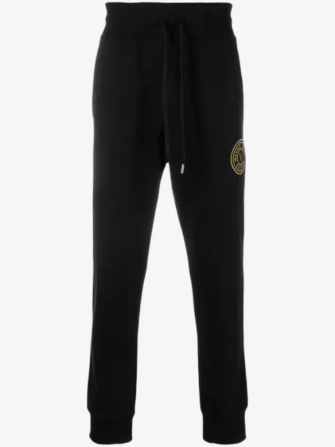 Versace Jeans Couture logo-embroidered cotton track trousers