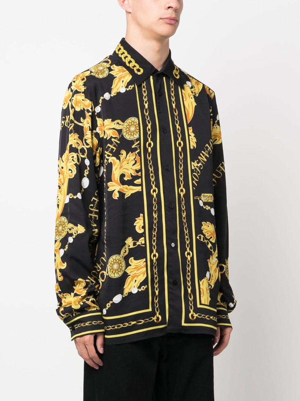 Versace Jeans Couture baroque-pattern long-sleeve Shirt - Farfetch