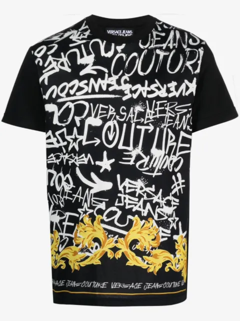 Versace Jeans Couture playera con estampado de grafiti