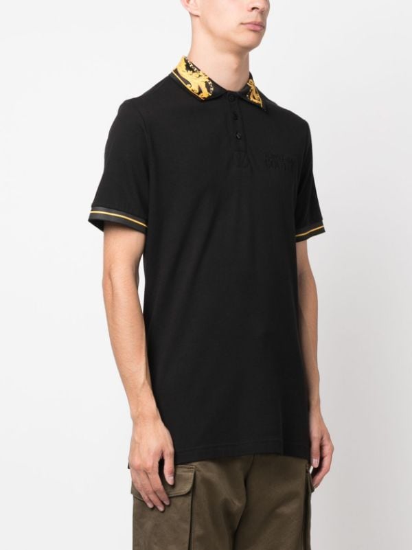 Versace monogram-pattern Jacquard Polo Shirt - Farfetch