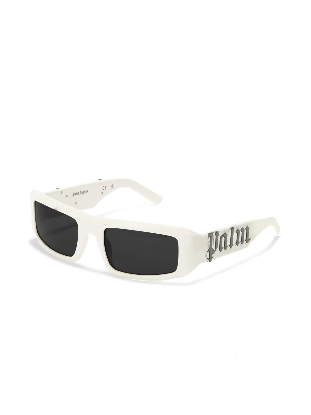 Palm Angels Eyewear Kerman zonnebril met logoprint - Wit