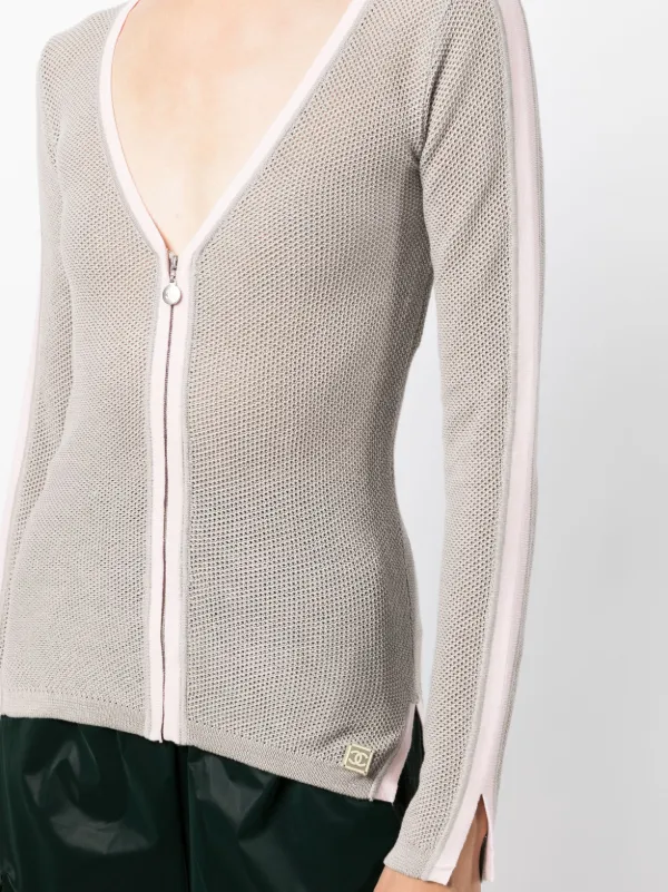 CHANEL Pre-Owned 2003 スポーツライン トップ | グレー CHANEL Pre-Owned 2003 スポーツライン トップ | グレー