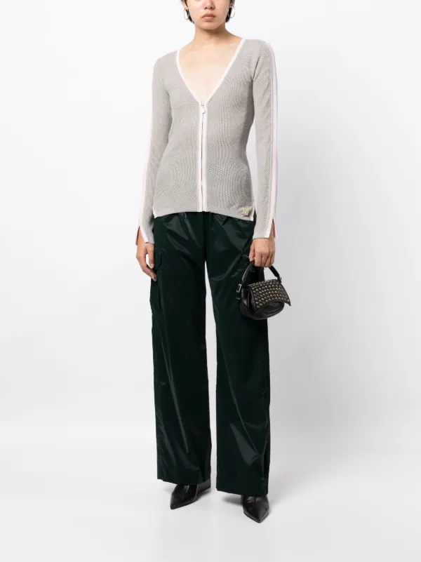 趣味・スポーツ・実用 Chanel super collction 2003 CHANEL Pre-Owned 2003 Sports Line zip-front Top | Grey
