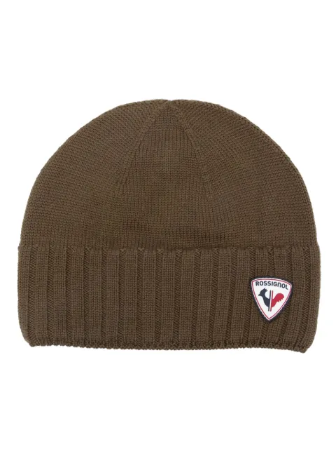 Rossignol logo-patch wool beanie