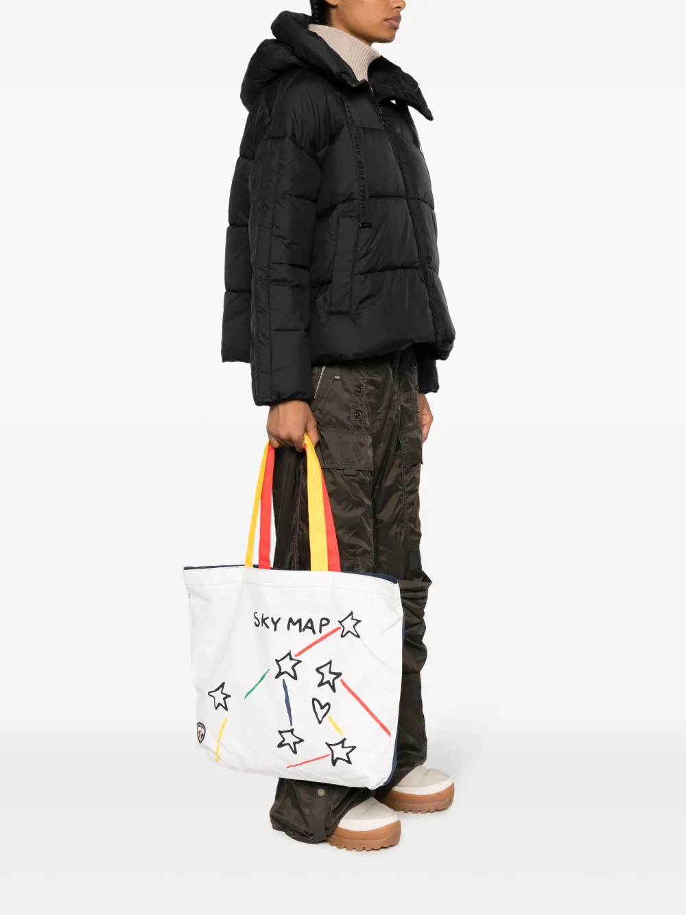 Rossignol x JCC katoenen shopper Wit