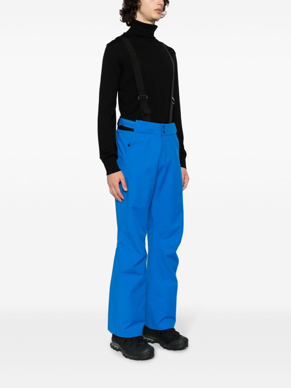 Shop Rossignol Logo-print Straight-leg Ski Trousers In Blue
