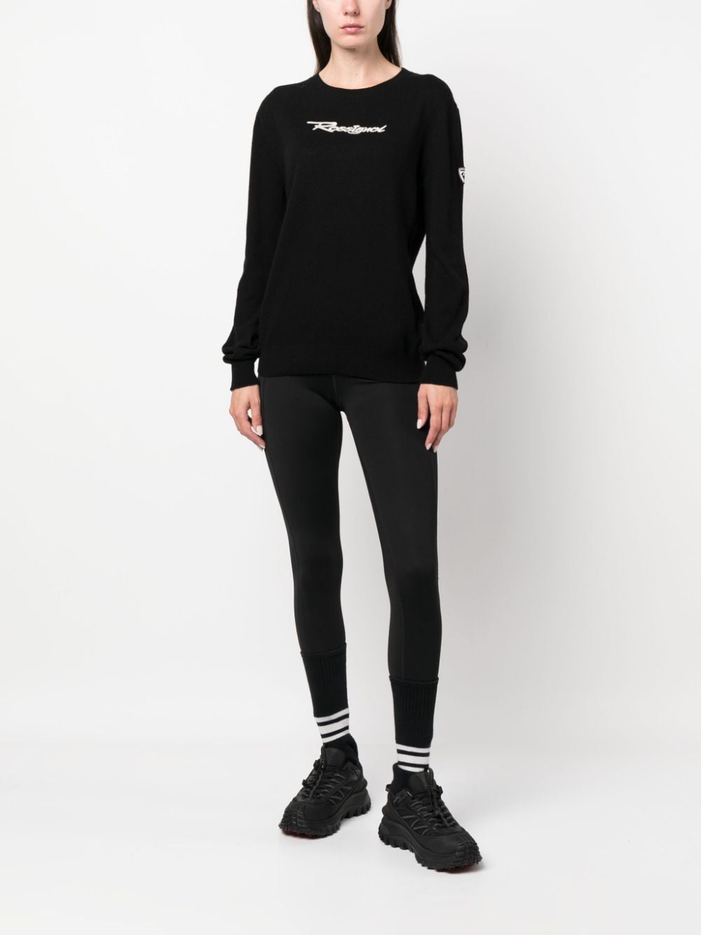 Rossignol Signature logo-embroidered jumper - Zwart